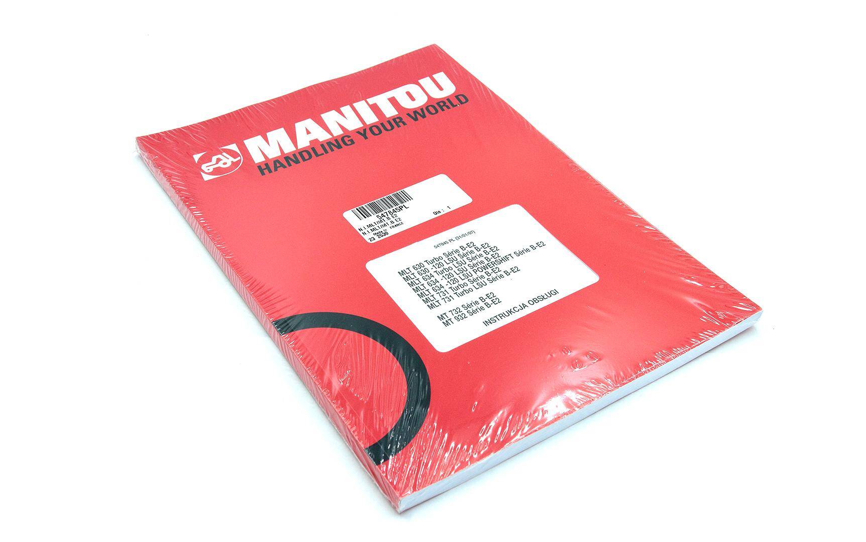 Instrukcja obsługi MANITOU MT / MLT 547845PL