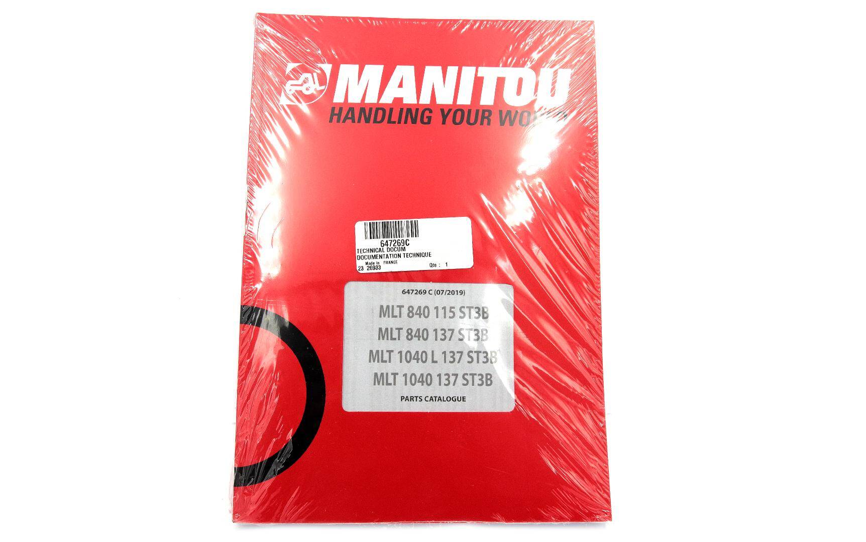 Katalog części MANITOU MLT 840 / MLT 1040 647269C