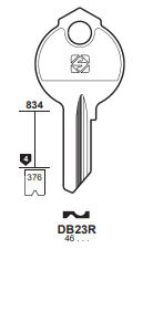 Klucz mieszkaniowy Silca DB23R