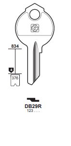 Klucz mieszkaniowy Silca DB29R