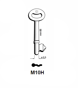 Klucz piórowy Silca M10H