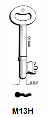 Klucz piórowy Silca M13H