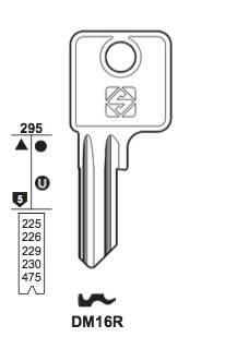 Klucz mieszkaniowy Silca  DM16R