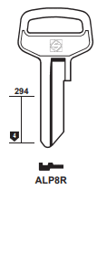 Klucz mieszkaniowy Silca ALP8R