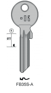 Klucz mieszkaniowy Keyline  FB35S