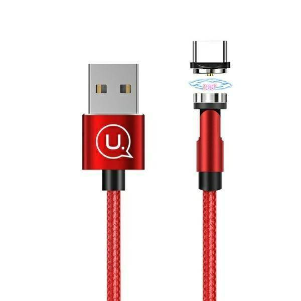 USAMS Cable magnetic U59 TypC 2.1A 1m re