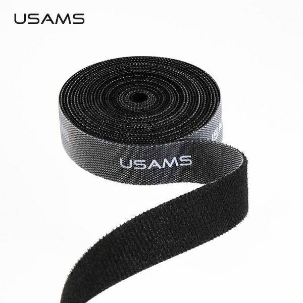 USAMS Cable organiser Velcro 1m black