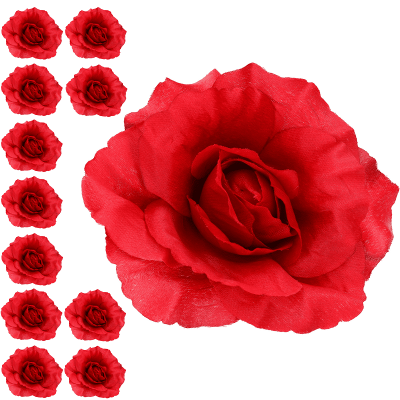 Kwiaty sztuczne róża wyr, ciemny czerwon