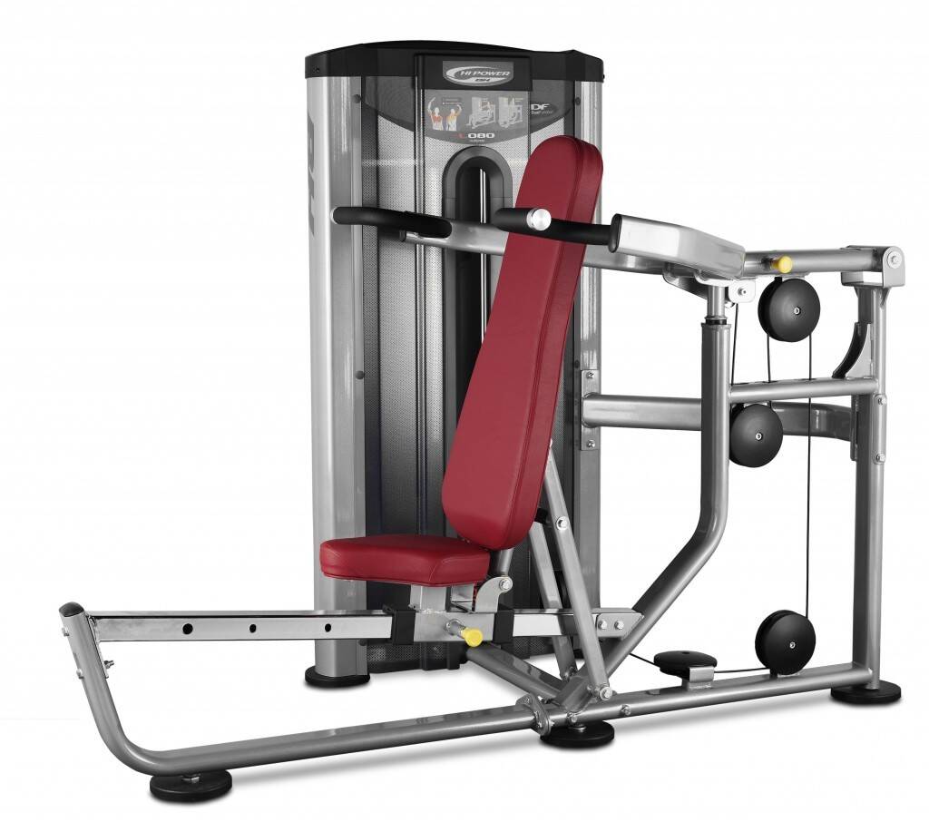 Maszyna do ćwiczeń  mięśni ramion, klatki piersiowej i grzbietu Chest Shoulder Press L080 BH Fitness