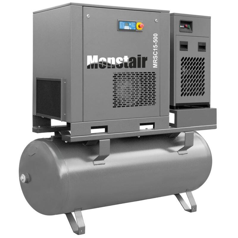 Kompresor MonstAir MRSC15 500L 10bar DRY 15kW; 2150l/min, Osuszacz
