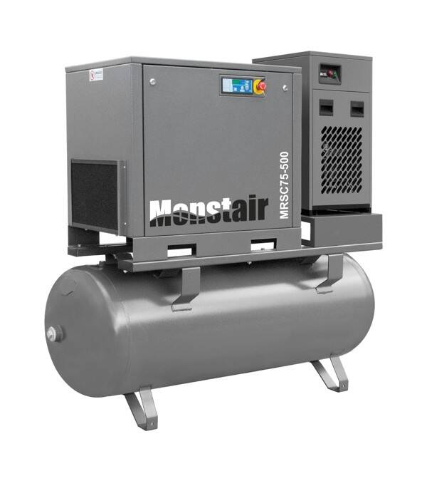 Kompresor MonstAir MRSC75 500L 10bar DRY 7,5kW; 1000l/min; Osuszacz