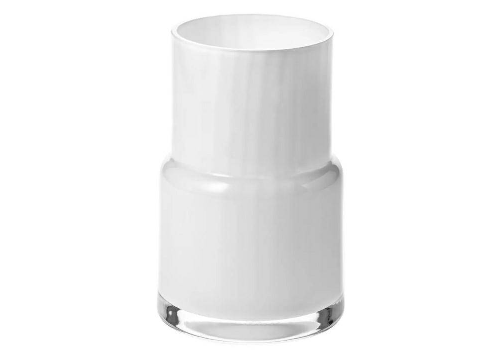 Wazon biały 20 cm Optyk FPR1807 Synergy Krosno Glass