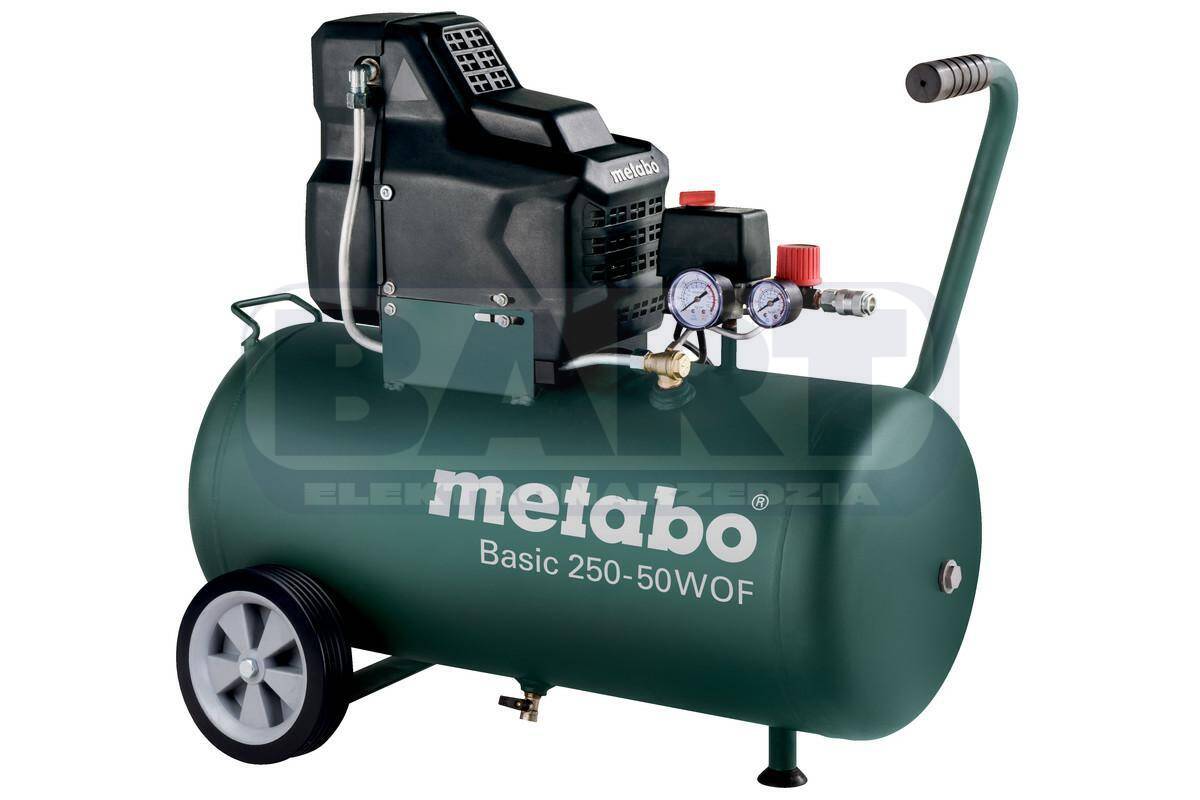 METABO Kompresor sprężarka tłokowa bezolejowa BASIC 250-50 W OF