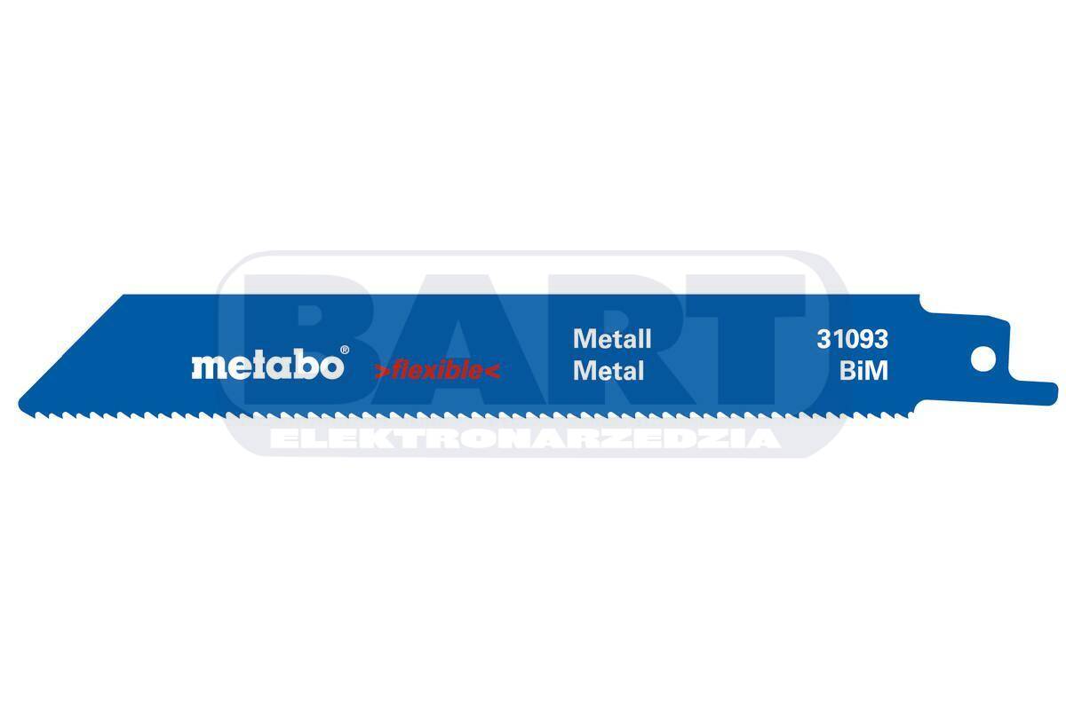 METABO 5 brzeszczotów szablastych „flexible metal” 150 x 0,9 mm
