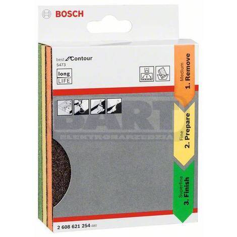 Bosch zestaw gąbek szlifierskich 98x120x13mm S473
