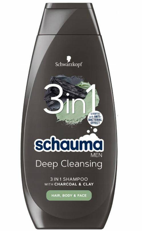 Schauma Men szampon Charcoal+Clay 400ml