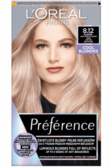 Loreal Preference farba do włosów 8.12