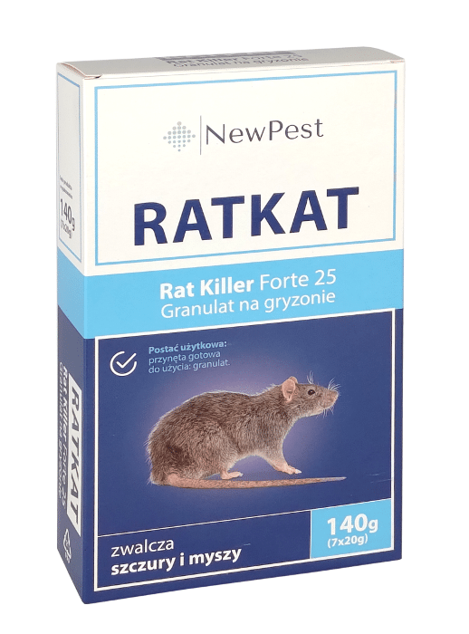 Rat Killer Forte 25 granulat 140g RATKAT