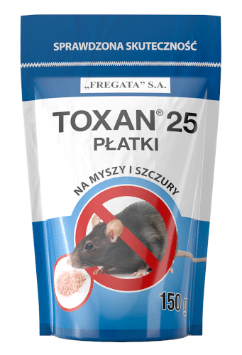Toxan 25 płatki 150g trutka na myszy i szczury