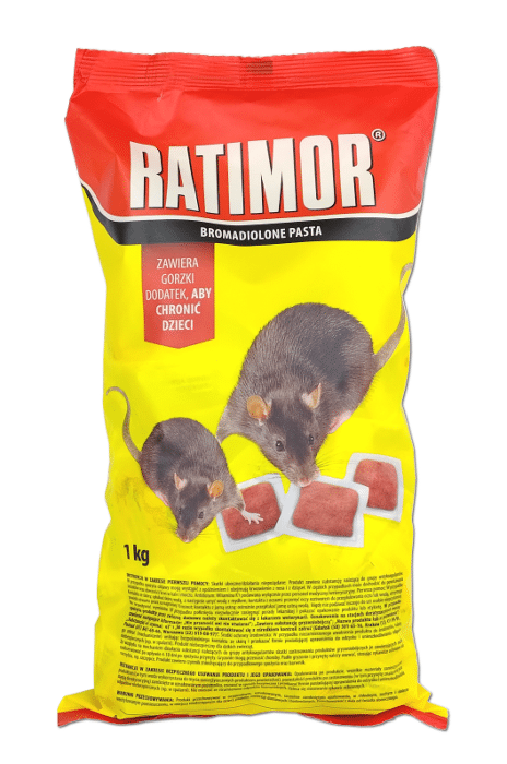 Ratimor / Bromadiolone pasta 1kg trutka na myszy i szczury