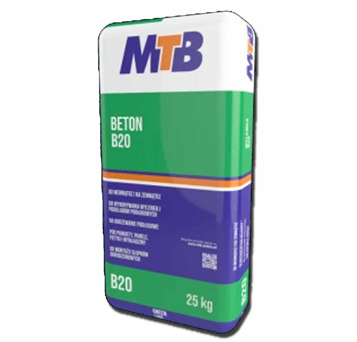 BETON B20 25kg  MTB wylewka betonowa