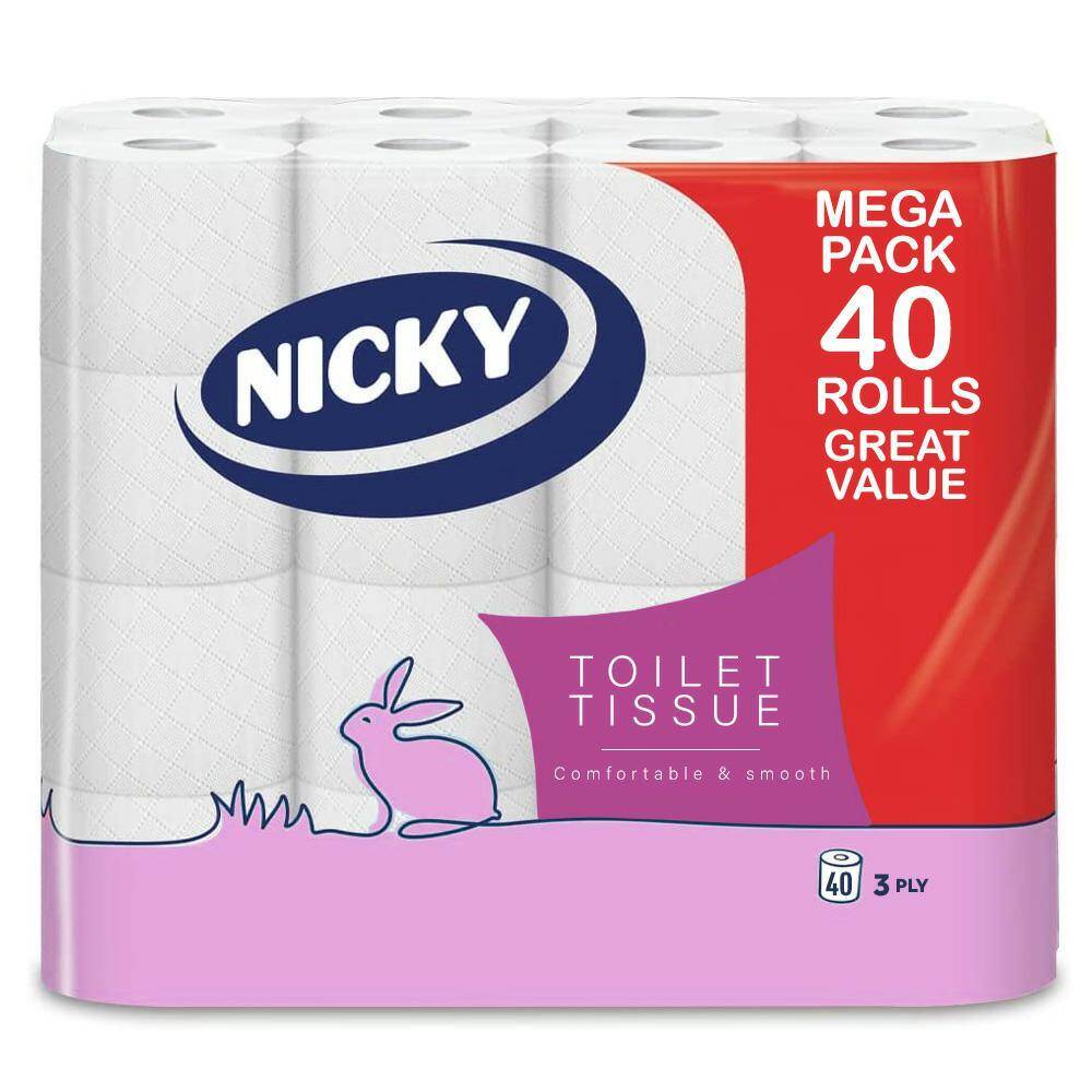 NICKY Papier toaletowy 40 rolek