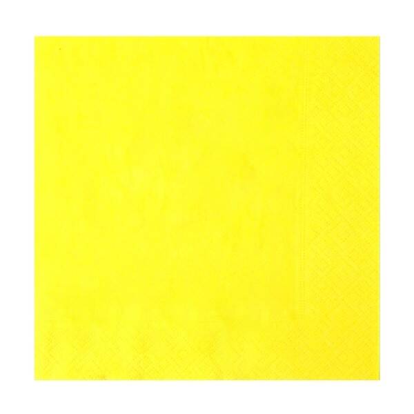 Serwetka 33x33 żółta
