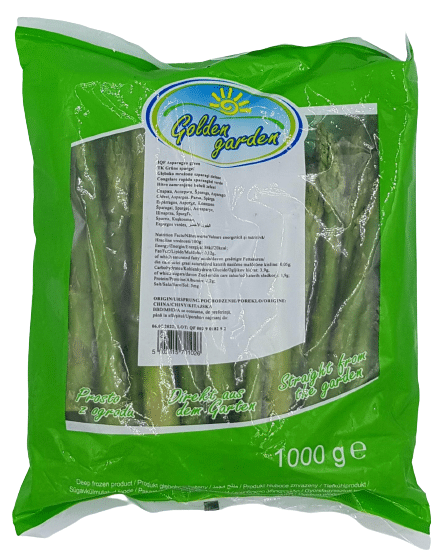 Szparagi zielone,całe 1 kg mrożone QF