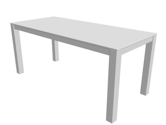 Stół Posejdon - biały kryjący