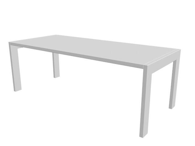 Stół Rodos - biały kryjący