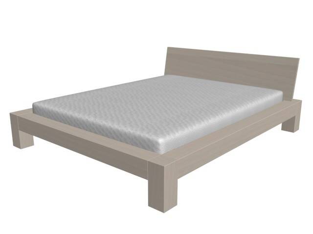 Łóżko VENTO 160x200 - naturalny biały