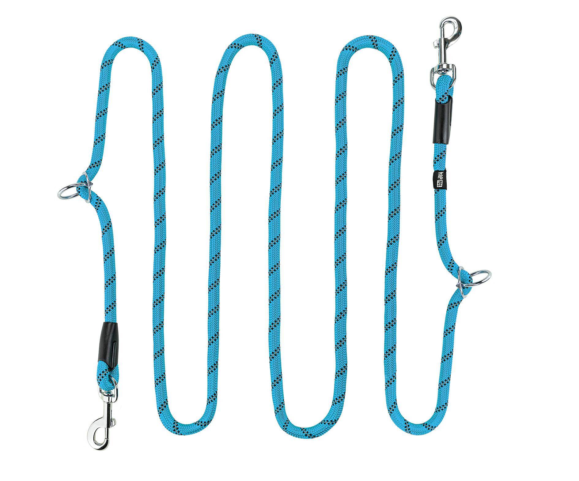 Adjustable Rope Leash S Blue 3m/0,8 cm