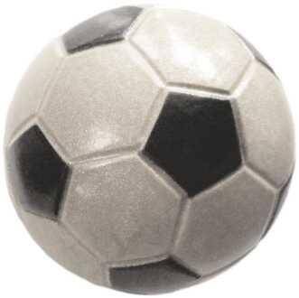 Zabawka piłka football Happet 40mm srebrna brokat