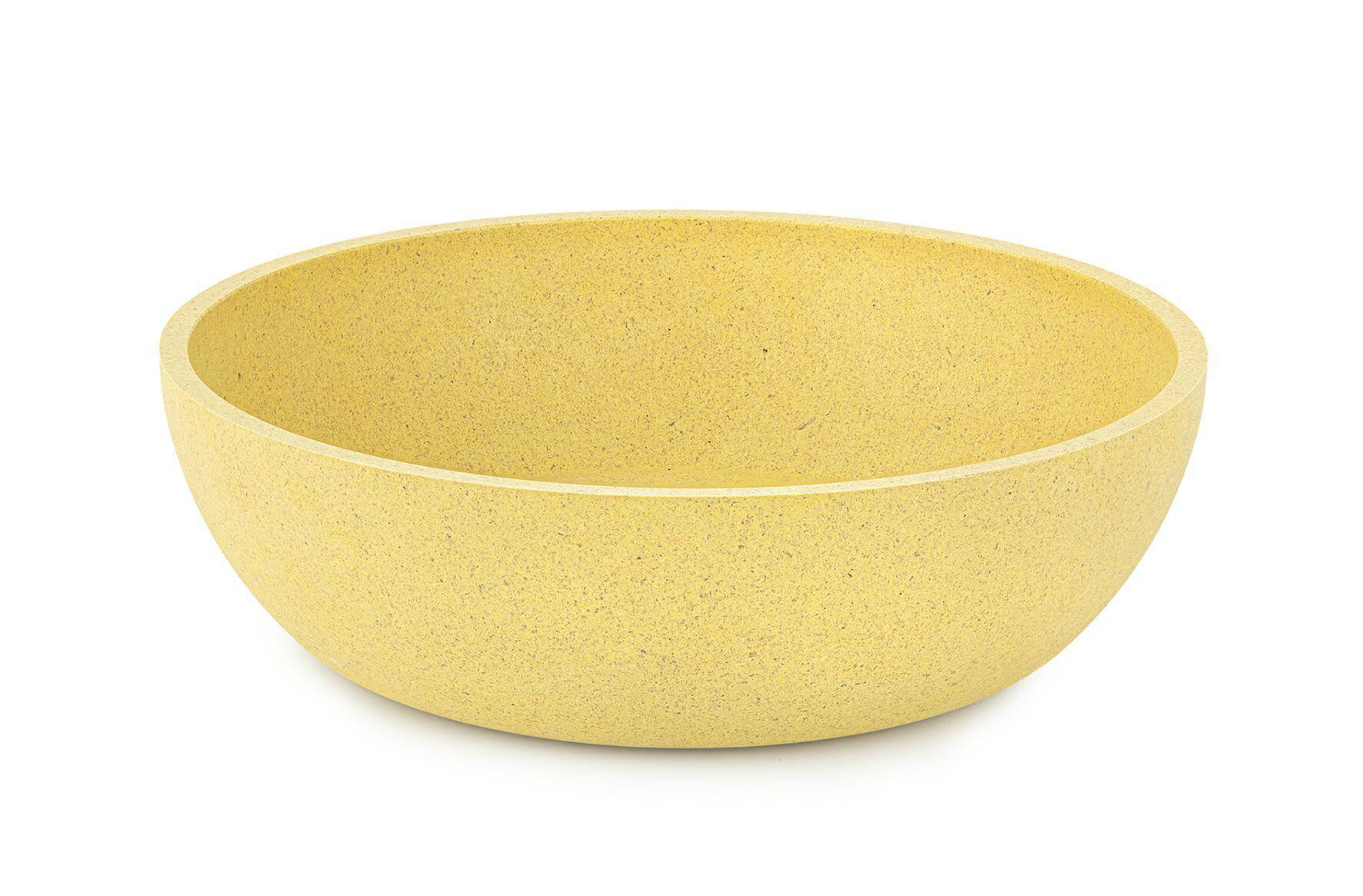 Bamboo bowl yellow 17cm