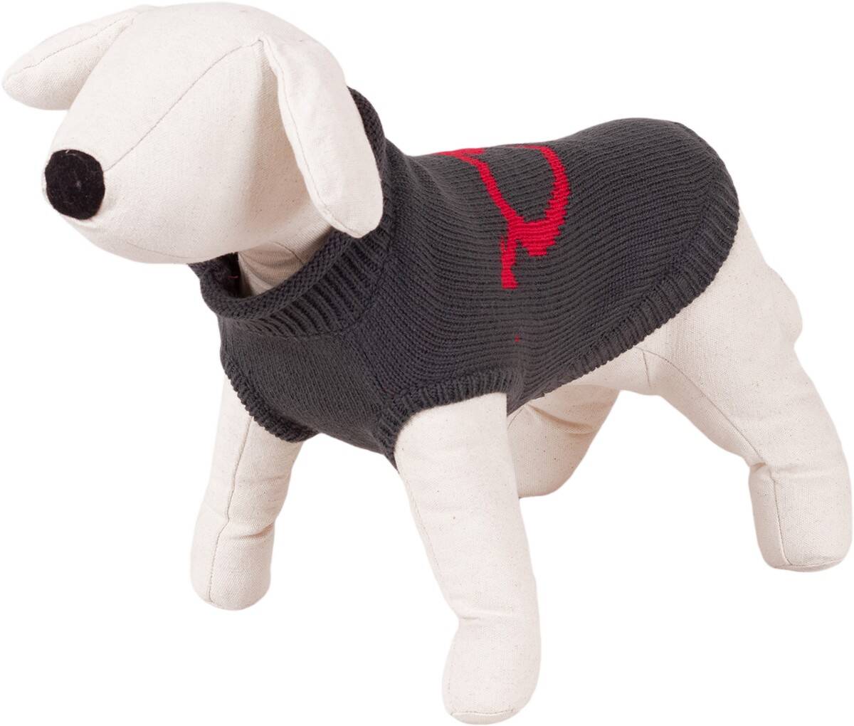 Classic Dog Sweater - Happet 440L - Grey L - 35cm