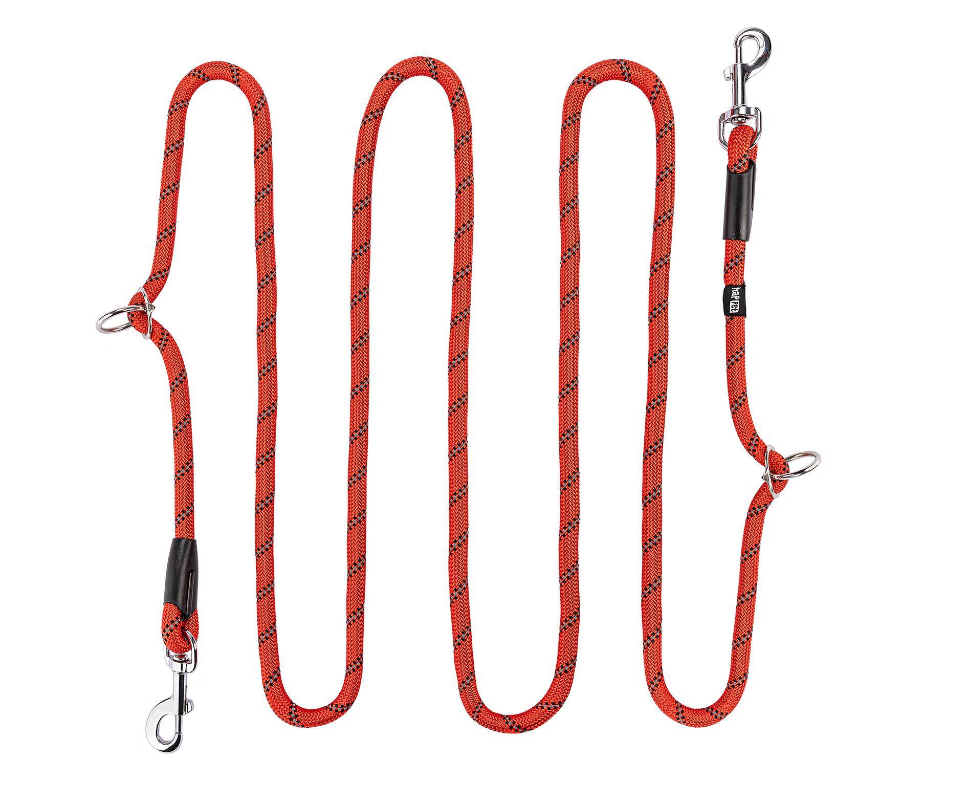 Adjustable Rope Leash S red 3m/0,8 cm