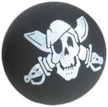 Moosgummi-Ball Pirat Happet 57mm schwarz (Z-Z745JK) 