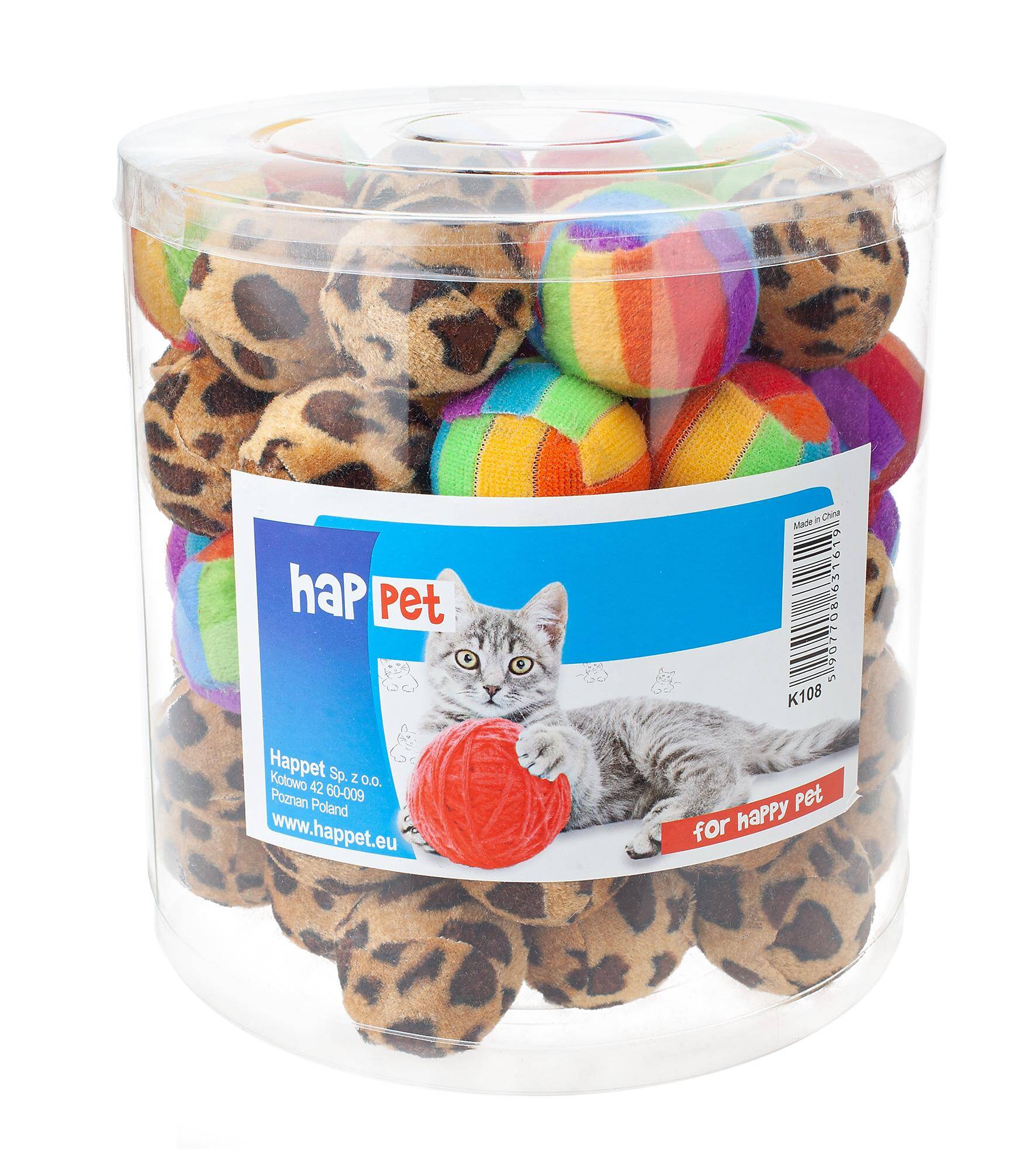 Cat Toy Package 72 pcs. - Ball with rattle - Happet