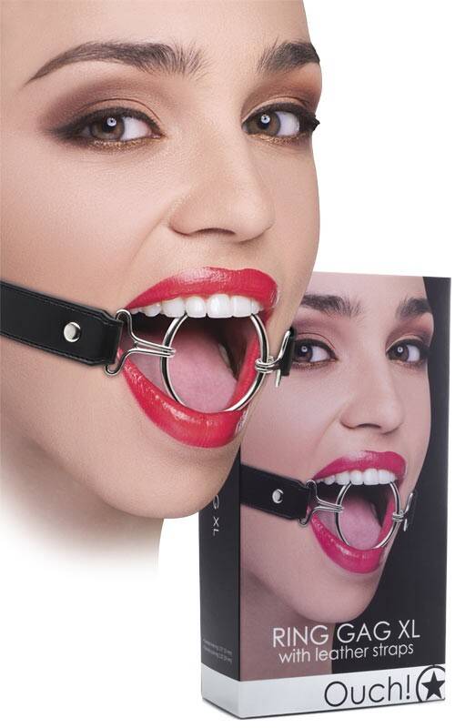 OUCH! RING GAG XL BLACK
