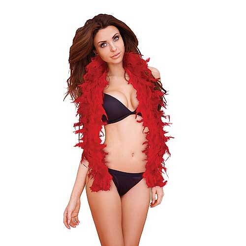 OUCH! SEDUCTIVE FEATHER BOA RED