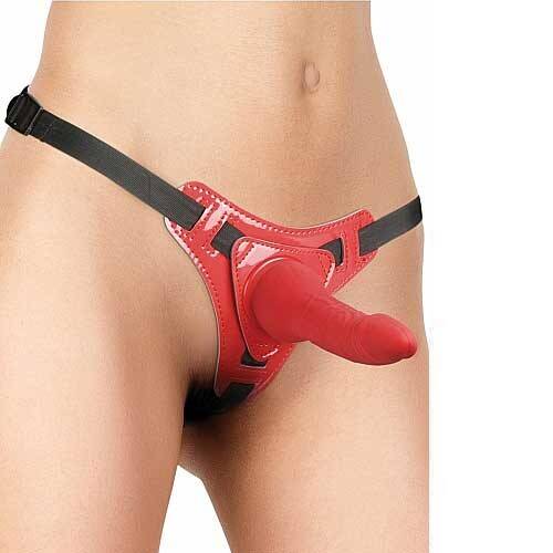 OUCH! PLEASUERE STRAP-ON RED
