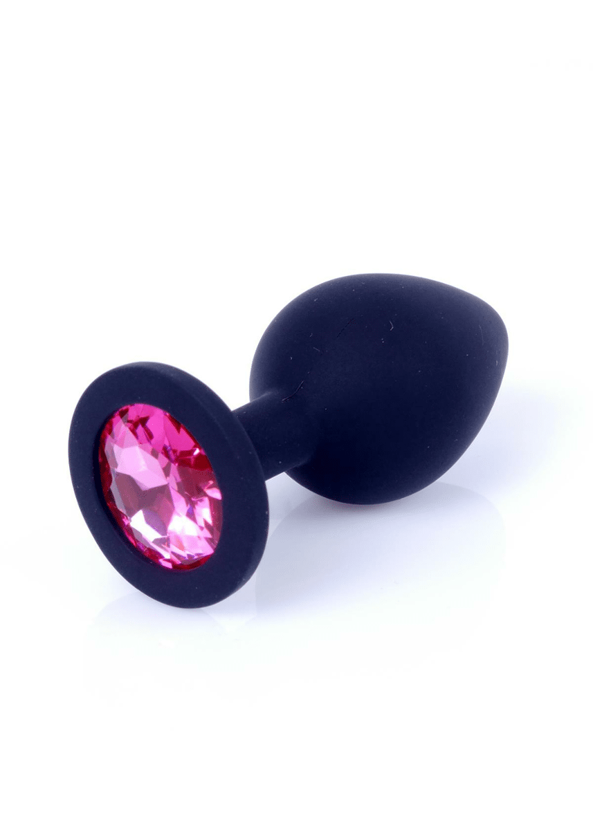 Plug Silikon Black With Pink Diamond M