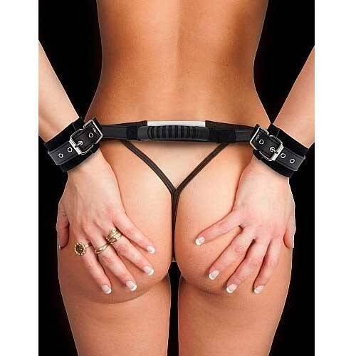 OUCH! ADJUSTABLE LEATHER HANDCUFFS