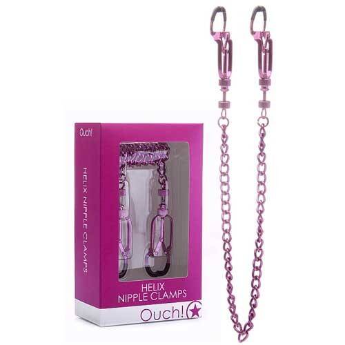 OUCH! HELIX NIPPLE CLAMPS PINK