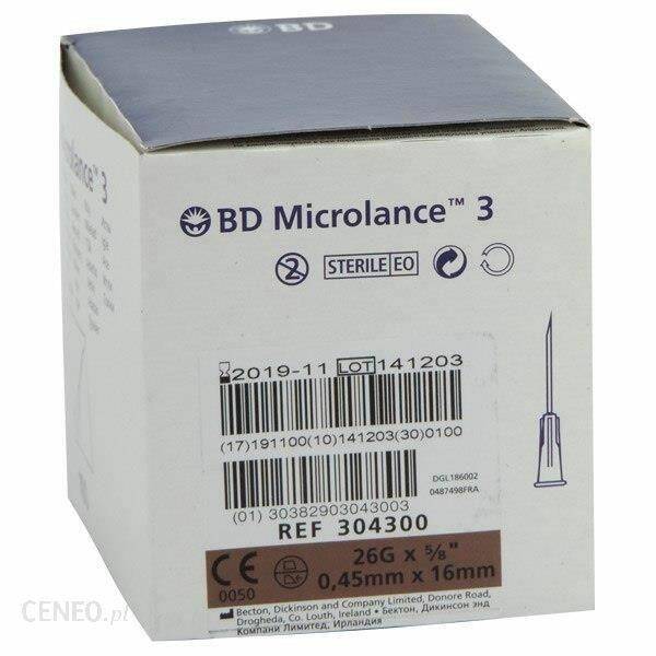 Igły BD Microlance 0,45mm x 16mm 100szt.