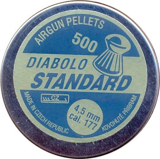 Śrut pneum. 4,5mm Diabolo Standard zaokr