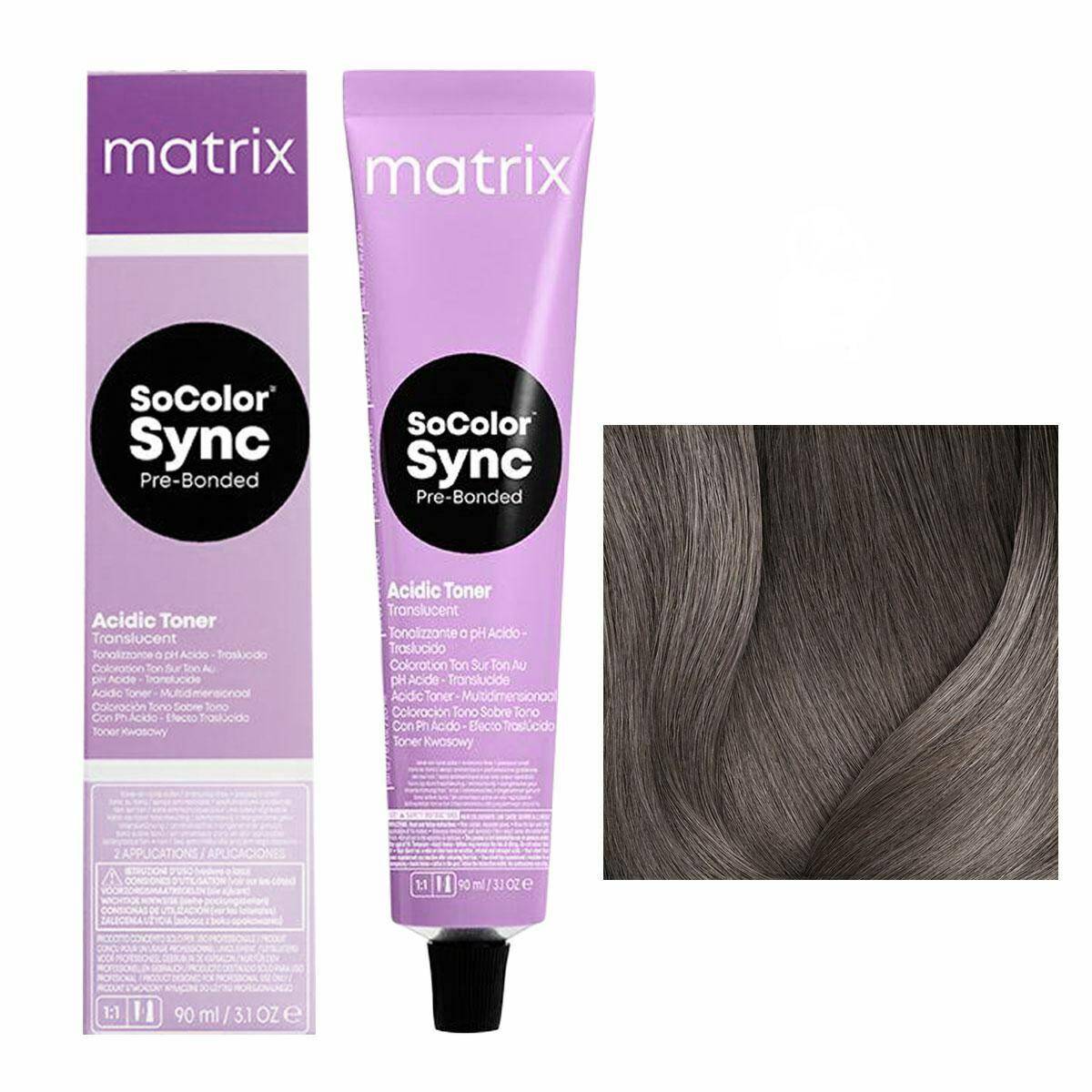 Matrix SoColor Sync Pre-Bonded Farba do włosów - 6T Ciemny blond tytanowy