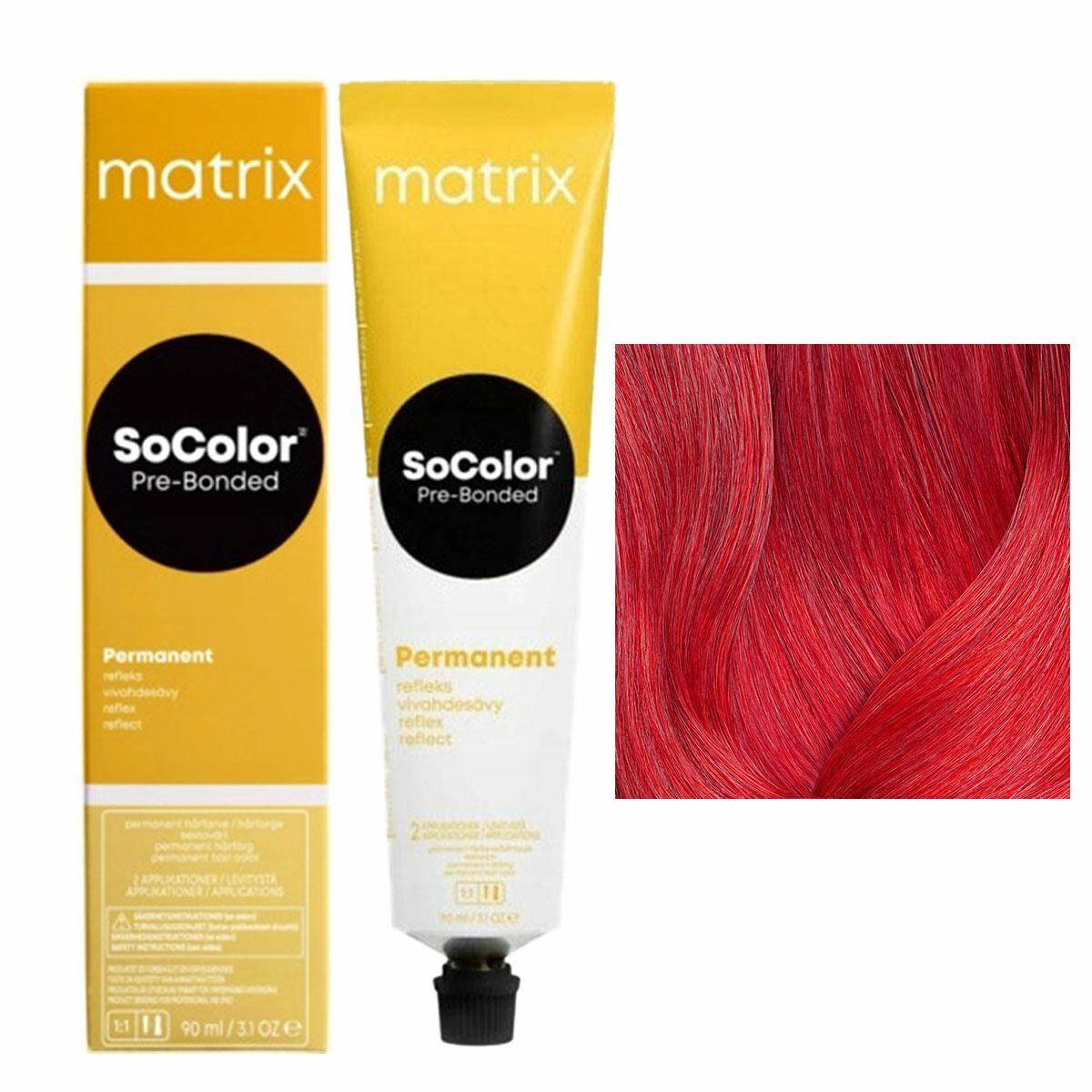 Matrix SoColor Pre-Bonded Farba do włosów - SR-R Czerwony, trwała koloryzacja 90ml