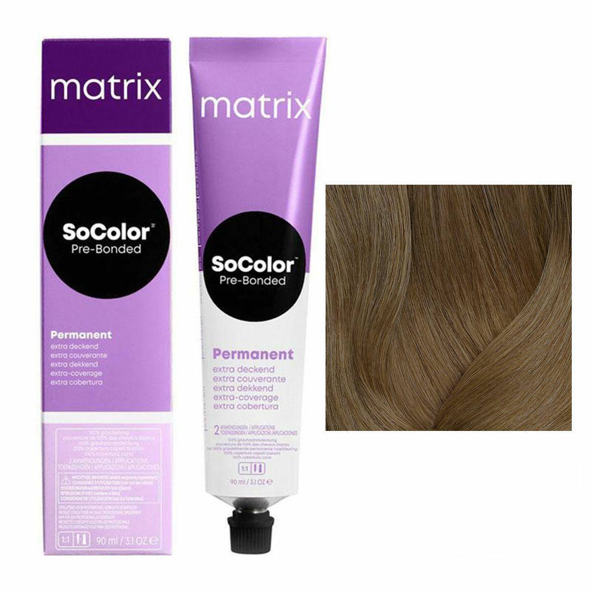 Matrix SoColor Pre-Bonded Extra Coverage 506N - Ciemny blond naturalny, trwała koloryzacja 90ml