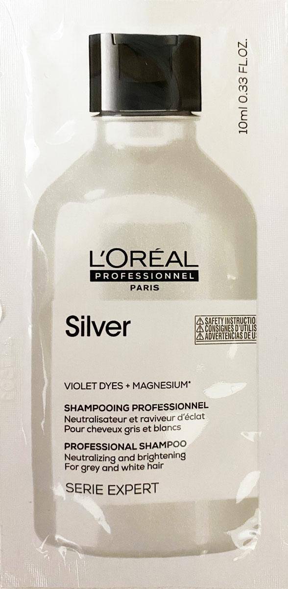 Loreal Silver Szampon do włosów rozjaśnionych lub siwych 10ml